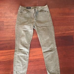 j crew green toothpick pant